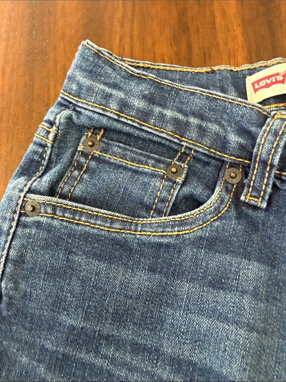 Boys Levi Blue Denim Jeans
